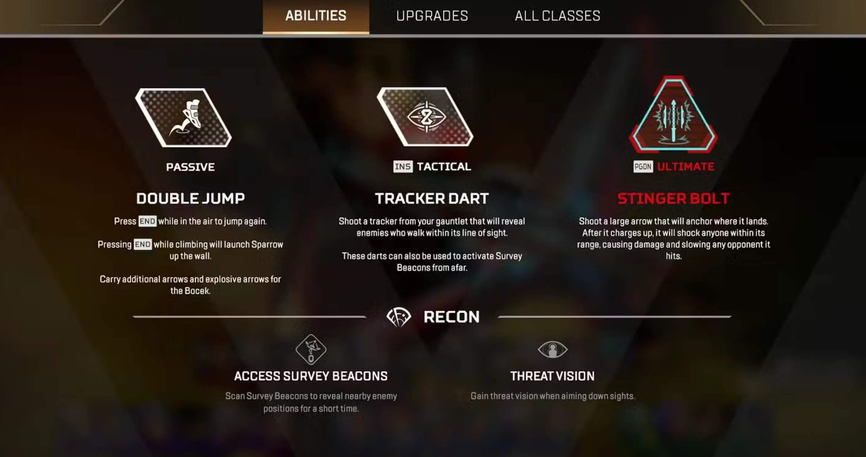 sparrow abilities apex legends